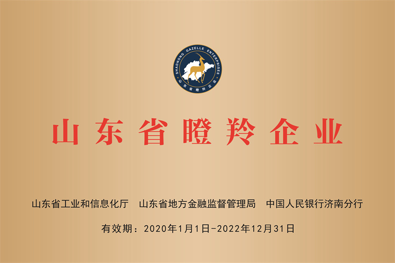 2019年省瞪羚企業(yè)牌匾